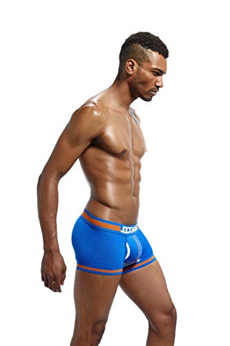JOCKMAIL Men Mesh Underwear Boxers Trunks Shorts Breathable Crotch Mens Underwear Boxers