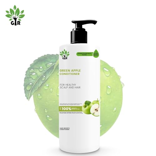 Image of GIR Green Apple Conditioner-Infused with apple Extract - Makes Hair Shiny & glossy finish|100% Botanical Extracts -1500ML