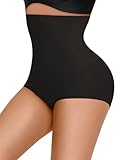 Niceuare Tummy Control Shapewear for Women Seamless High Waisted Slimming Body Shaper Panties Shapewear Shorts Under Dress（Black，X-Large）