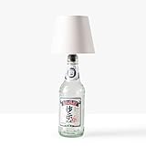 BARCELONA LED Lámpara para Botella LED Recargable sin Cable CCT Ø105 mm - Lámpara de Mesa Inalámbrica para Botellas color Blanco sin Cable Táctil USB-C para Salón, Dormitorio y Hostelería