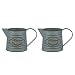 EXCEART 2 Piezas Jarrón de Metal Vintage Jarra de Estaño Cubo de Flor Rústica Florero de Hojalata Leche Lata Jarra de País para Arreglo Floral Decoración de Granja