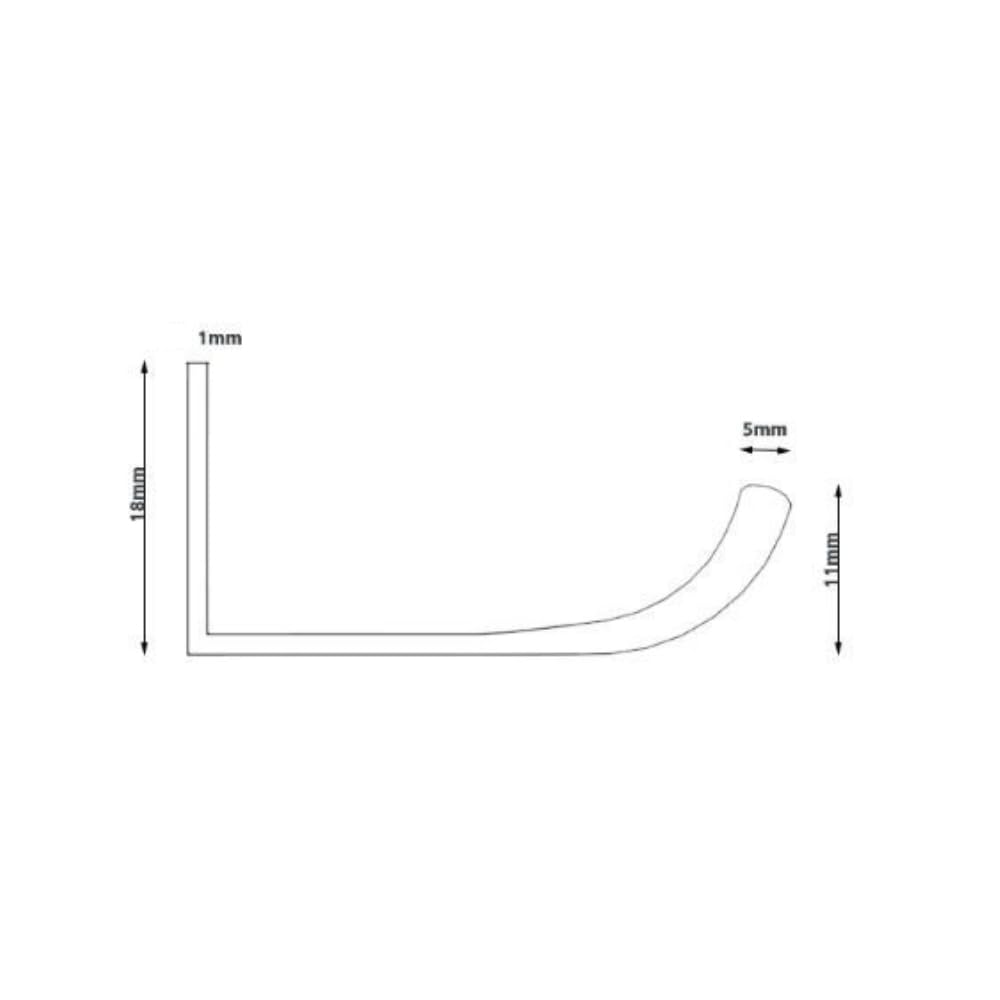 2 maniglie per mobili nascoste, maniglie curve, moderne, maniglie invisibili, per armadi da cucina, armadio, guardaroba, maniglie da cucina, oro, 40 cm