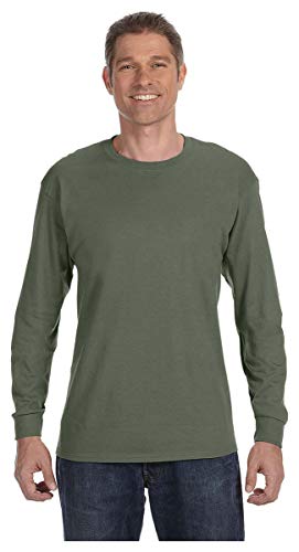 Gildan ® - Heavy Cotton ™ 100% Cotton Long Sleeve T-Shirt. 5400 - [Military Green]