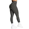 TAYOEA Sport Leggings Damen mit Scrunch Butt Push Up Booty Lifting Sporthose Blickdichte Nahtlos sportleggins für Yoga Gym Alltag Grau,S