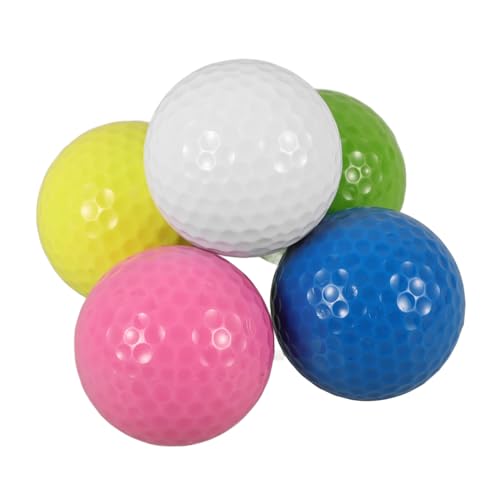 POPETPOP 5pcs Golf Practice Ball Golf Hitting Ball Synthetic Rubber
