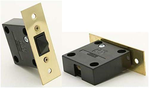 Push to Break Flush Mount Door Cupboard Wardrobe Light Switch 2A Gold Brass