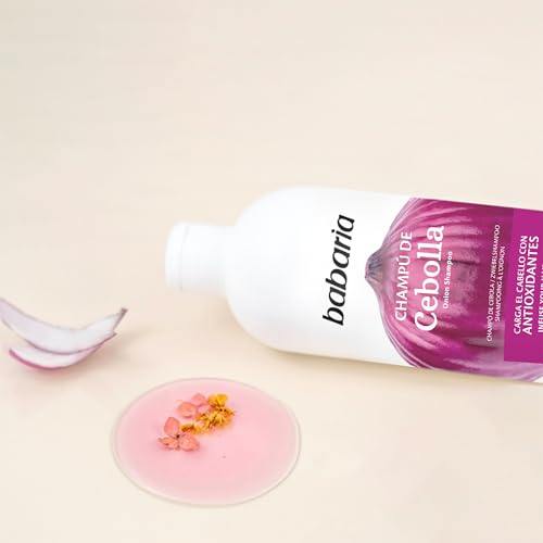 Babaria Onion Shampoo and Hair Mask - Clarifying Shampoo Purifies and Improves Hair Growth - Masque Adds Shine and Softness - Reduces Dandruff - 2 pc