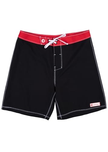 Short de bain Ethika noir pour homme idéal à la plage et au surf