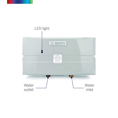 Bosch Electric Tankless Water Heater - Eliminate Time for Hot Water - Easy Installation, 3.4 kW - US3
