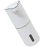OSALADI Automatischer Berührungsloser Seifenspender Weiß aus ABS mit Infrarotsensor 300 Ml Fassungsvermögen für Badezimmer und Einkaufscenter