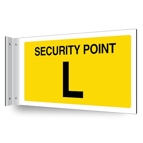 Panneau de couloir 300 x 150 mm intérieur V Safety Security Point L