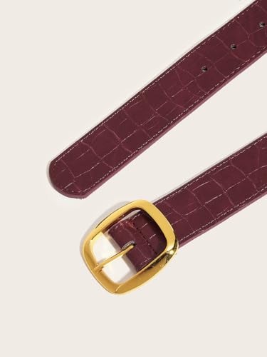 Yalice Women's Belt for Jeans Pants Dresses Fashion Ladies Leather Waist Belts with Gold Buckle3