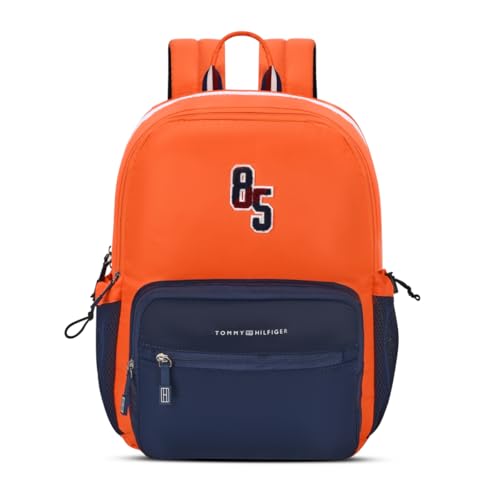 Image of Tommy Hilfiger High School Backpack Blade | Rugged Water-Resistant Daily Tech Bag for Students with 2 Compartments | Internal Zip Organizer & Signature RWB Details | 36L High-Capacity