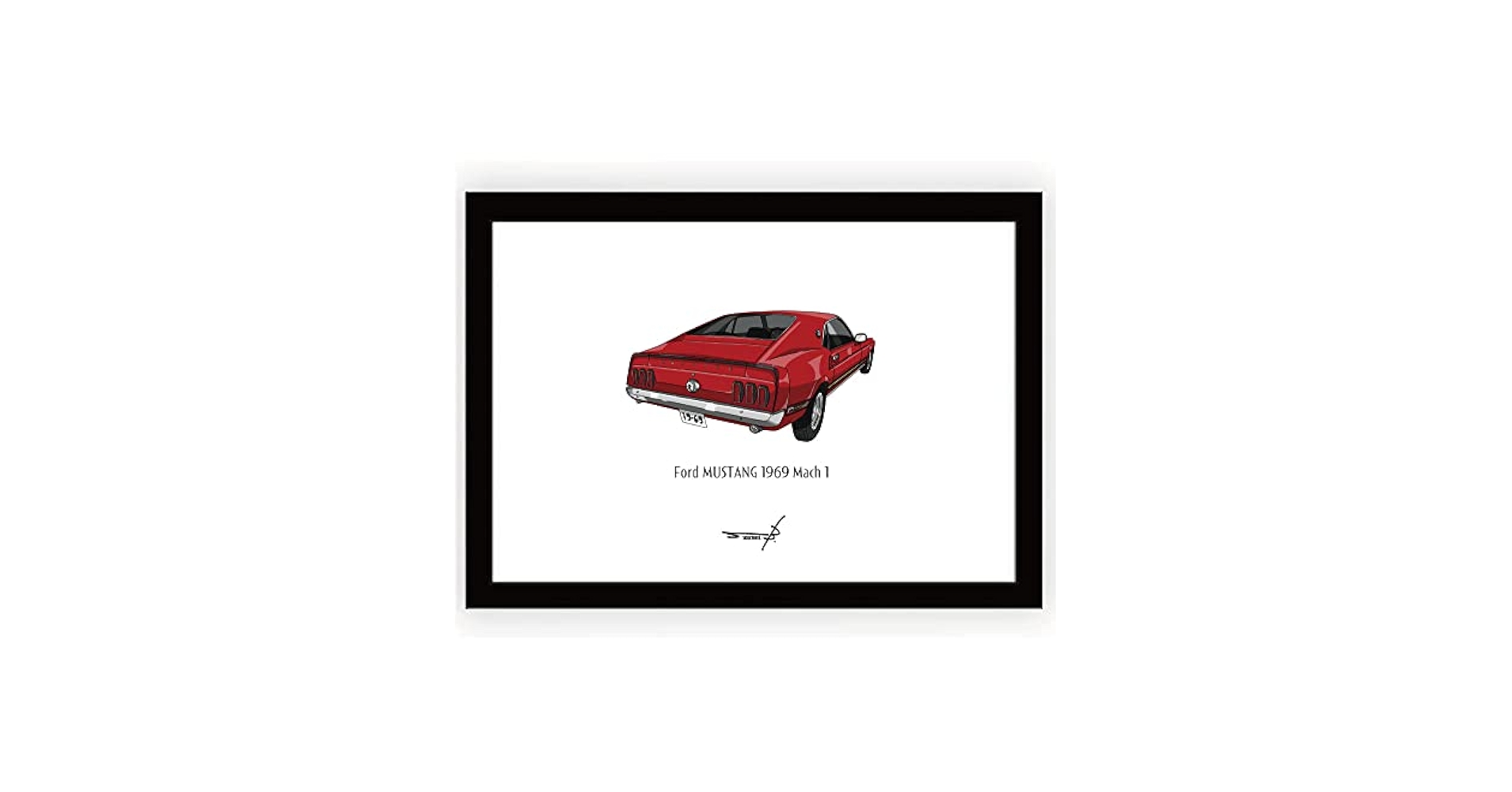 Amazon.co.jp: ポスター ビンテージカーポップアート アメ車 A4