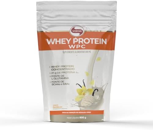 Vitafor - Whey Protein WPC - 900g - Baunilha