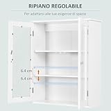 Zoom IMG-2 kleankin armadietto pensile bagno a Zoom IMG-2 kleankin armadietto pensile bagno a