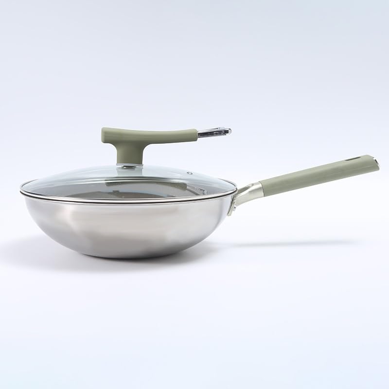 Wok de acero con mango desmontable 34 cm miniatura 3