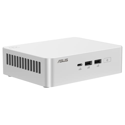 ASUS NUC 15 Pro+ Mini PC, Procesador Intel Core Ultra 5 225H, Intel ARC Graphics, sin Memoria, sin Almacenamiento, sin SO, Cable de alimentación Incluido, Plata