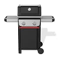 Spirit E-210 Liquid Propane Gas Grill for Outdoor Cooking and BBQ, 2 Burners, Black – Porcelain-Enameled Cast-Iron Grates & Snap-Jet Ignition