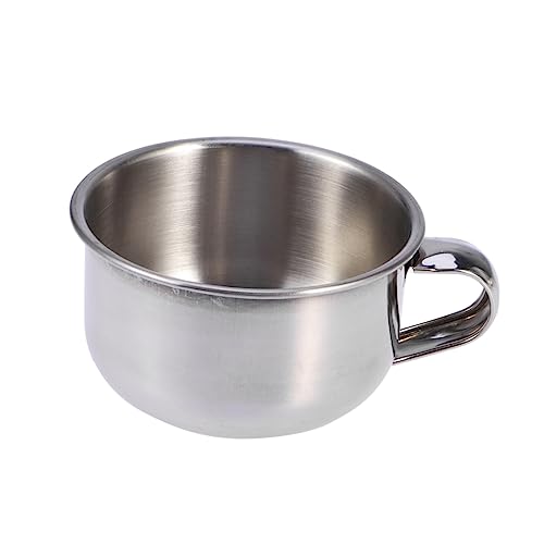ARTSEWPLY 1Pieza Afeitar De Inoxidable Con Mango Taza Afeitar Duradera Para Hombres Tazón Para Jabón De Herramienta