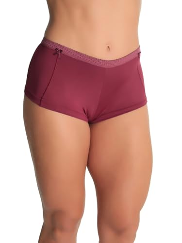 Kit 6 Calcinha Cueca Feminina Box Shortinho Confortavel (BR, Alfa, M, Regular, Sortido)