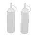 Produktbild sourcingmap® 2Stk 200ml Küche Plastik Druckflasche Hälter Ketchup Senf Öl Salz DE de