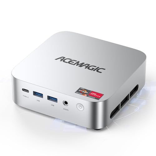 ACEMAGICIAN Kron K1 Mini PC, AMD Ryzen 4300U 16GB DDR4 1TB SSD Mini Desktop Computer，Display a Triplo Schermo 4K, Mini PC desktop adatto per uso home theater/aziendale/BT4.2 | WiFi 5 | Porta USB 3.2