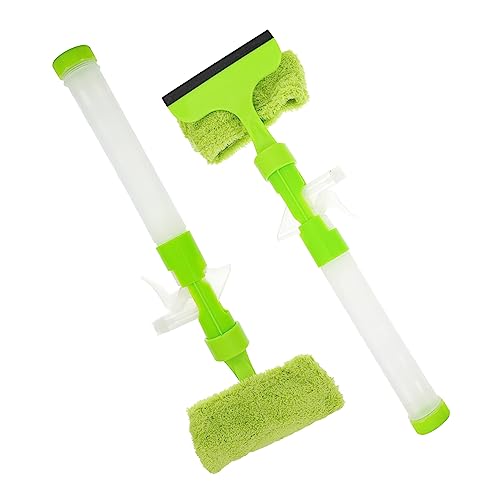 Ipetboom 2 Piezas De Limpieza De Ventanas Escobilla De Goma con Mango Limpiaparabrisas Retráctil Limpieza De Limpiaparabrisas De Ventana Limpiador De Limpiaparabrisas De