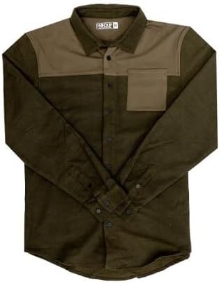 Handup FlexTop Flannel Shirt - Sweat Wicking - Adjustable Two-Button Wrist Cuffs - Front Pocket