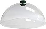Unibos Large Universal Bird Feeding Station Plastic Squirrel Baffle, For Stop Squirrels Stealing Bird Feed Transparent, 40 x 19 x 40 cm New Bird Feeding Station, Clear New