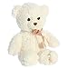 Aurora® Snuggly Ashford Bear™ Stuffed Animal - Comforting Companion - Imaginative Play - White 14 Inches