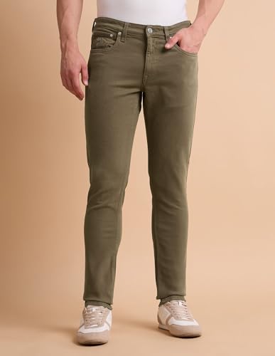 Image of U.S. Polo ASSN. Denim Jeans for Men - Slim Tapered Fit, Mens Jeans for Office & Regular Wear