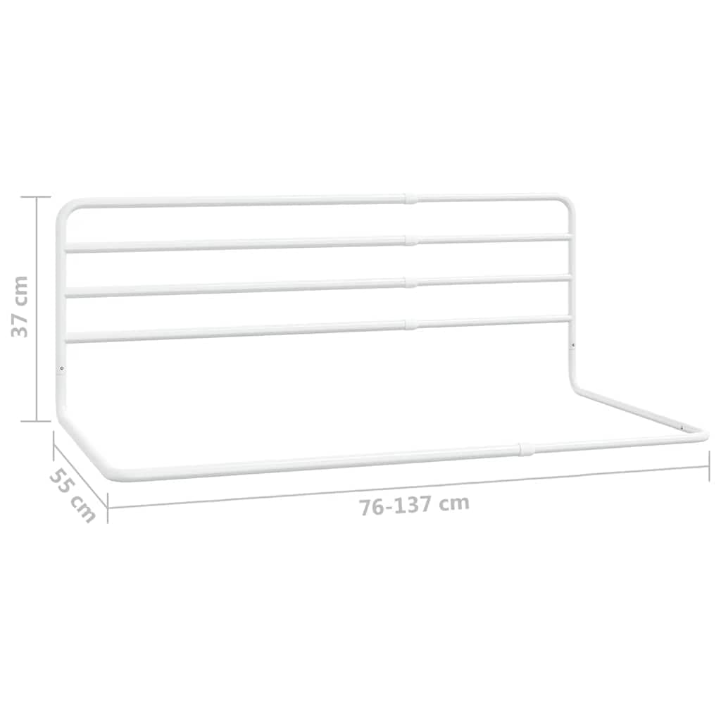 vidaXL Sponda Letto di Sicurezza per Bambini (76-137) x55 cm in Ferro