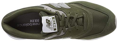 Image of New Balance Women's 997h V1 Sneaker, Dark Covert Green Silver, 5 UK