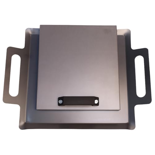 Chapinha Chapa Chapeira Bifeteira Quadrada Pequena 30x30 Com Prensa Tampa Industrial Para Fogão para Churrascos Familiares e Lanches Rápidos em Casa