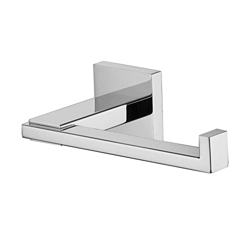 KOKOSIRI Soporte de papel higiénico cromado para cocina, baño, baño, papel higiénico, soporte para rollo de papel higiénico Mega Rolls de acero inoxidable, montado en la pared B2006CH Cover