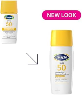 Cetaphil Sheer Mineral Sunscreen Drops SPF50