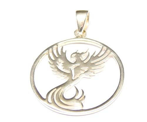Colgante fénix de plata 925 para estilismo diario casual y eventos formales