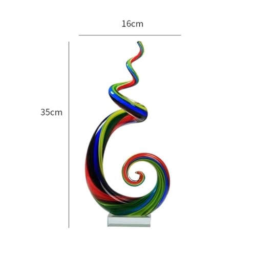Sculpture de table en verre d'art abstrait : un cadeau de luxe unique - 3