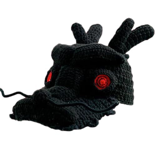 Chapeau de dragon chinois en tricot le cadeau original pour l'hiver