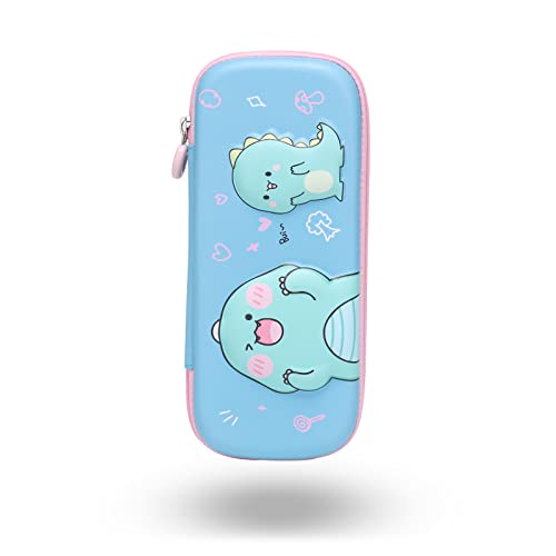 Trousse à Crayons Mignon pour école Maternelle, Trousse Scolaire Grande Capacité 3D EVA pour Garçon Fille,Sac à Crayons à Fermeture Éclair Multi-Compartiments Licorne pour Fournitures École Primaires Cover