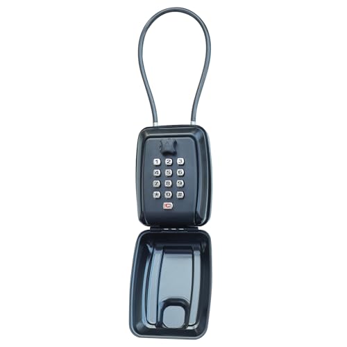 MOCOPO キーボックス アウトドア 防水 9桁ダイヤル式 ボタン式 ハードロック サーフィン 鍵保管 安全 鍵共有 防盗 鍵収納 車 玄関 倉庫 会社 家庭 工事現場 用の キーボックス 日本語説明書付き
