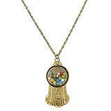 1928 Jewelry Multi-Color Gumball Machine Pendant Necklace For Women 30 Inches