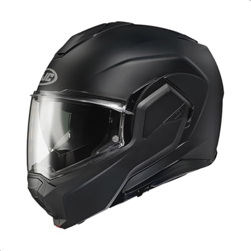 HJC i100 Solid Modular Motorcycle Helmet with HJ-36 Pinlock Shield, DOT Approved (Semi Flat Black, XX-Large)