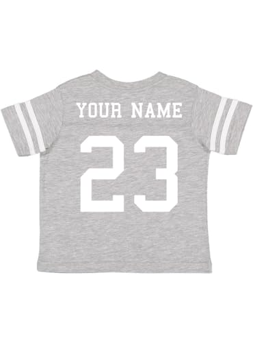 Custom Cotton Football Sport Jersey Toddler & Child Personalized with Name and Number - Front & Back
