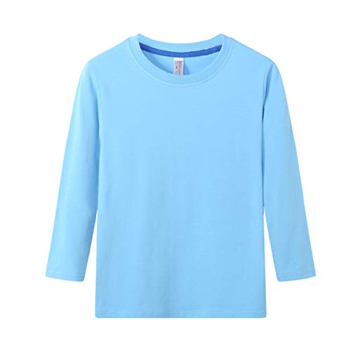 Royal Avalon Toddler Kids UV Sun Protection Long Sleeve Super Soft Quick Dry Outdoor Sports Recreation Shirts (French Blue, 3T)
