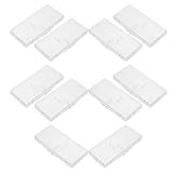 COLLBATH 12 Stück Teiliges Transparentes Reiseetui für Interdentalbürsten mit Klappbarem Deckel Rechteckige Kompakte Aufbewahrungsbox mit Fächern Staubdichtes Kunststoff-Organizer für