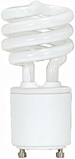 (Pack of 12) Satco S8226, 13 Watt (60 Watt) 880 Lumens Mini Spiral CFL Neutral White 3500K GU24 Base, Compact Fluorescent Light Bulb