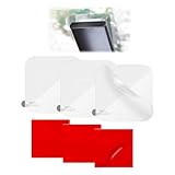 Yenblow Square Double-Sided Sticker Adhesive Pad and Electrostatic Stickers for Dash Cam, On Dashcam Windshield Replacement Car Phone Holder Pad Kit for Mounting Dash Cam (6Pack-Square Film)