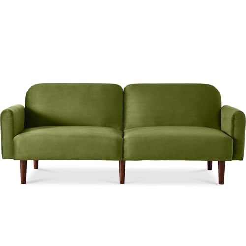 Best Choice Products 77' Mid Century Modern Velvet Loveseat Sofa,...